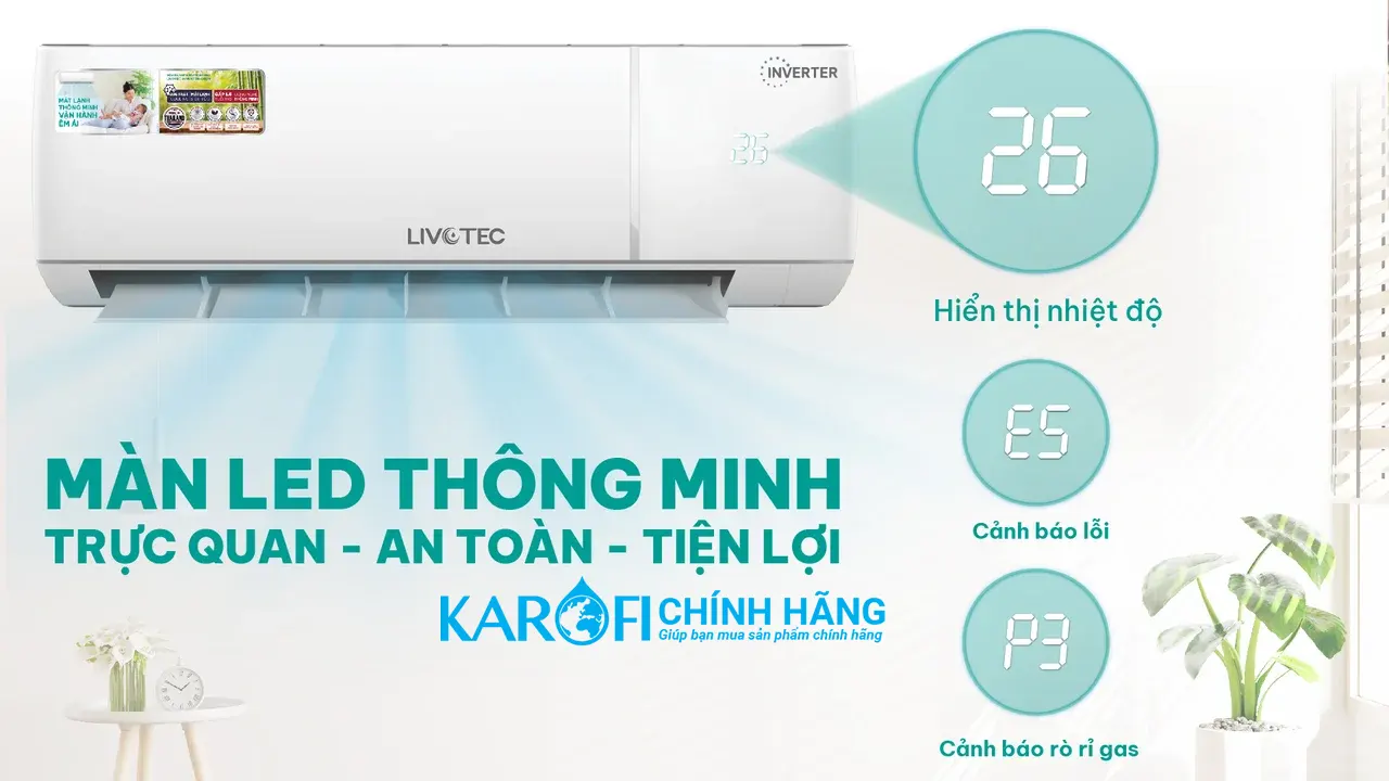 Điều hòa một chiều Livotec DH09 Inverter