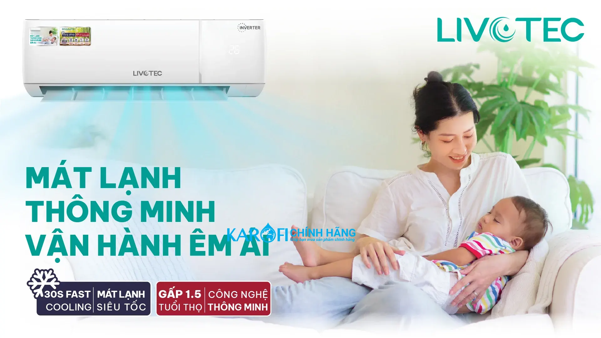 Điều hòa Livotec DH12 Inverter