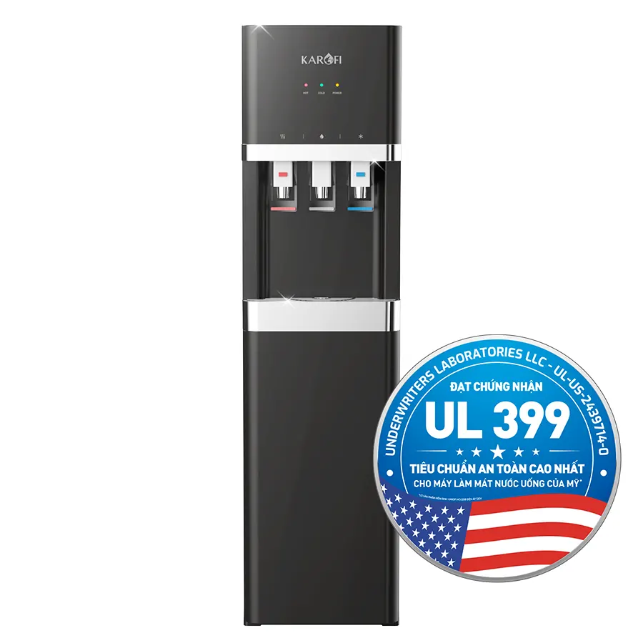 Cây nước nóng lạnh Karofi HCV208B - Bình chứa 5 Lít, mới 2026