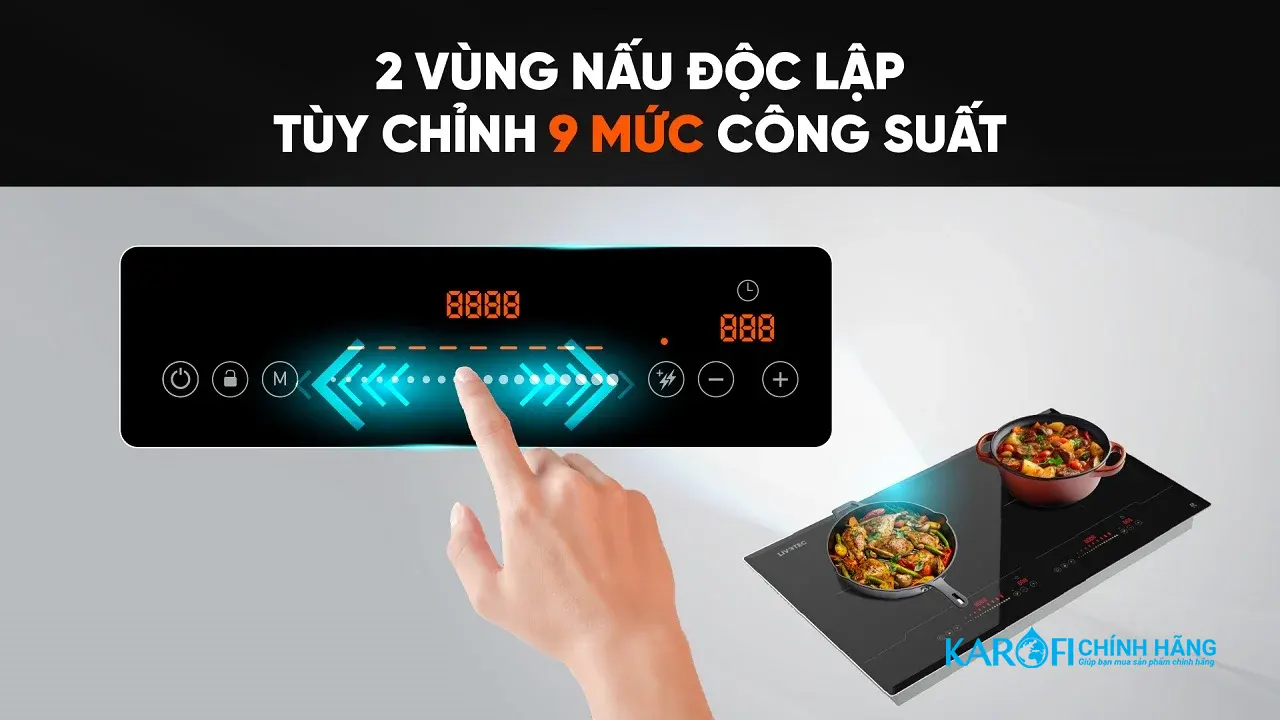 Bếp từ đôi Livotec LID-888