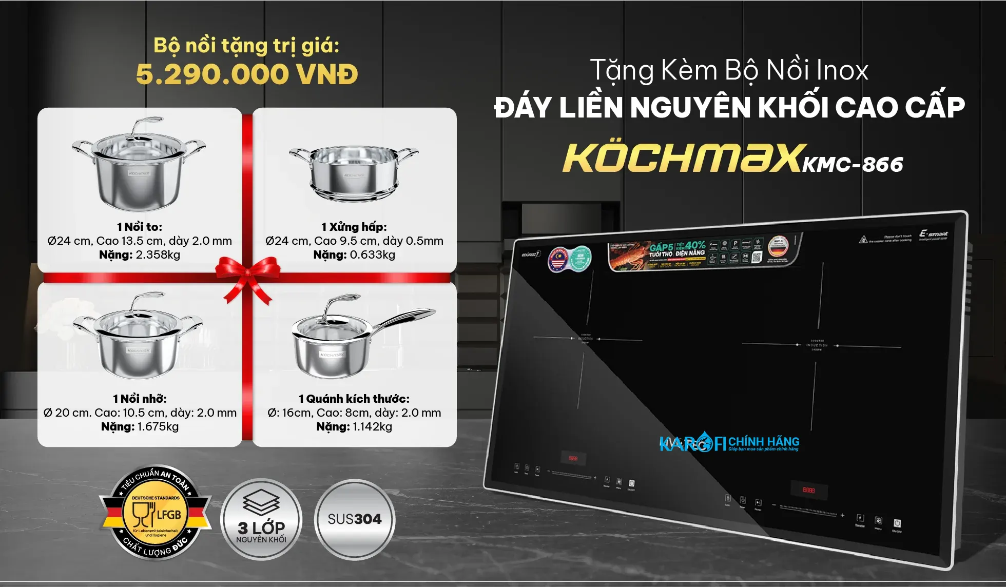 Bếp điện từ Livotec LID-990M