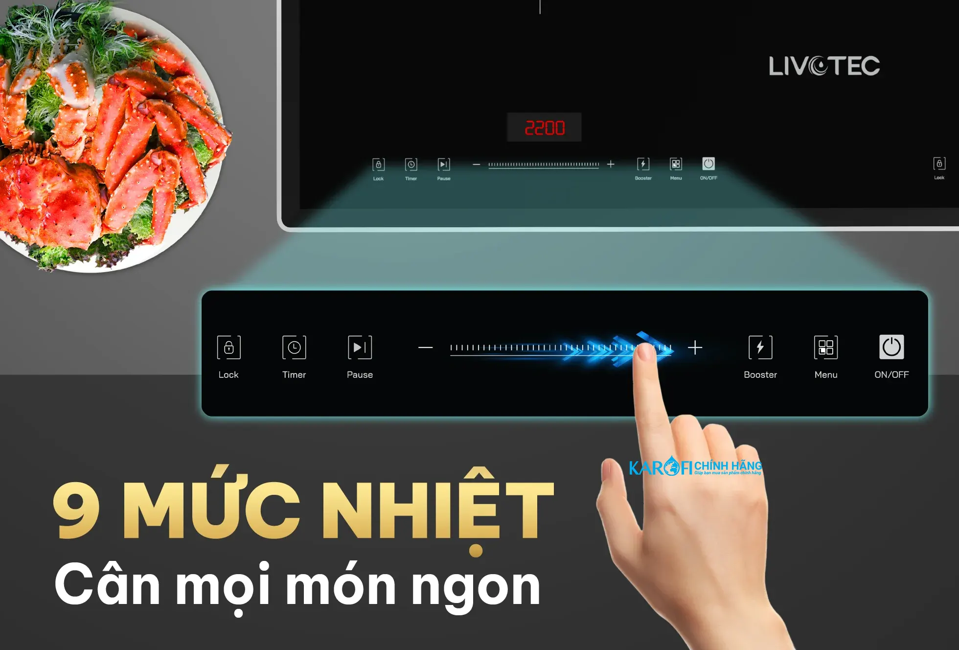 Bếp điện từ Livotec LID-998M