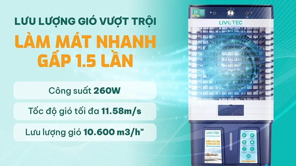 Quạt điều hòa Livotec LAC-G66P
