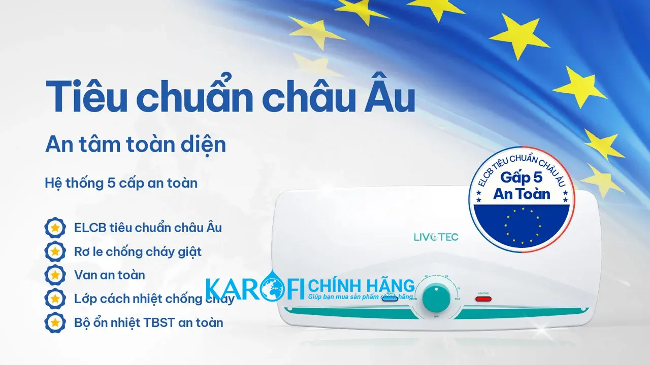 Bình nóng lạnh Livotec ID30-30L