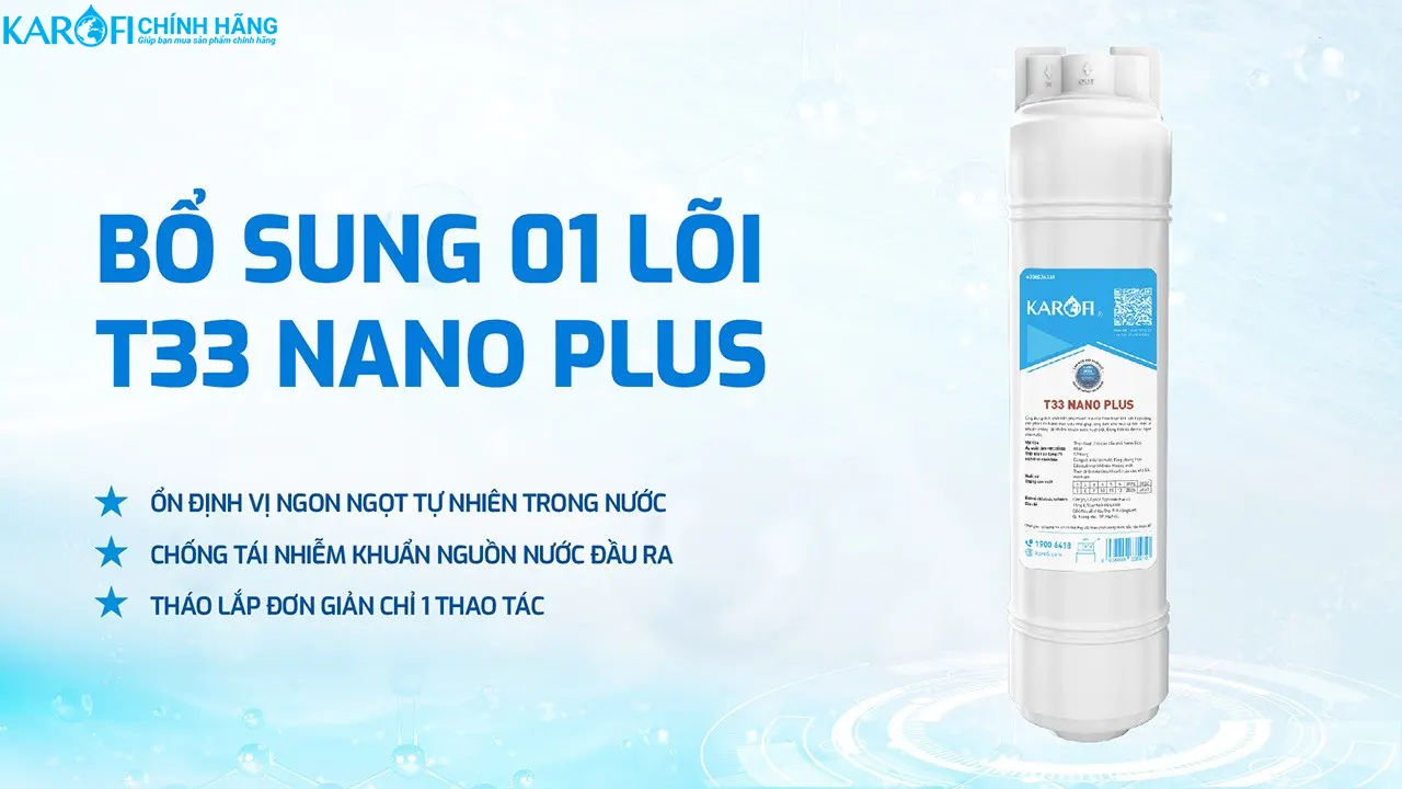 Máy lọc nước nóng lạnh Hydro-ion kiềm Karofi KAE-S695