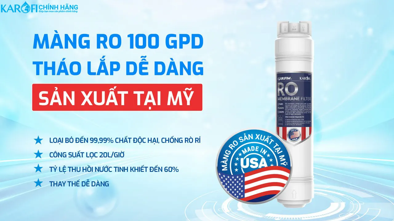 Máy lọc nước Hydro-ion kiềm nóng lạnh Karofi KAE-S688