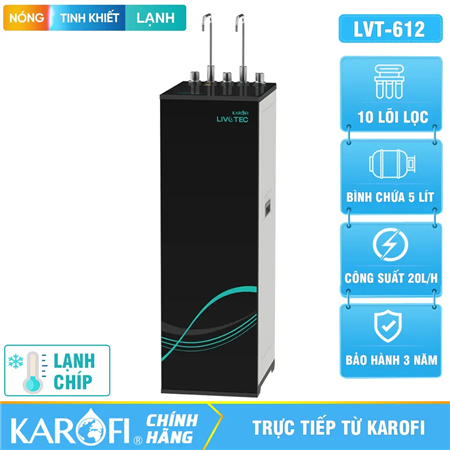 Máy lọc nước nóng lạnh Karofi Livotec 612