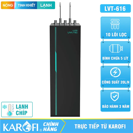 Máy lọc nước nóng lạnh Karofi Livotec 616