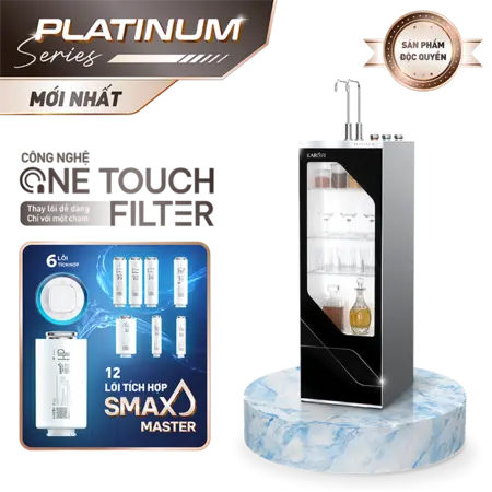 Máy lọc nước nóng lạnh Karofi Platinum S66 - 12 Lõi Cao Cấp