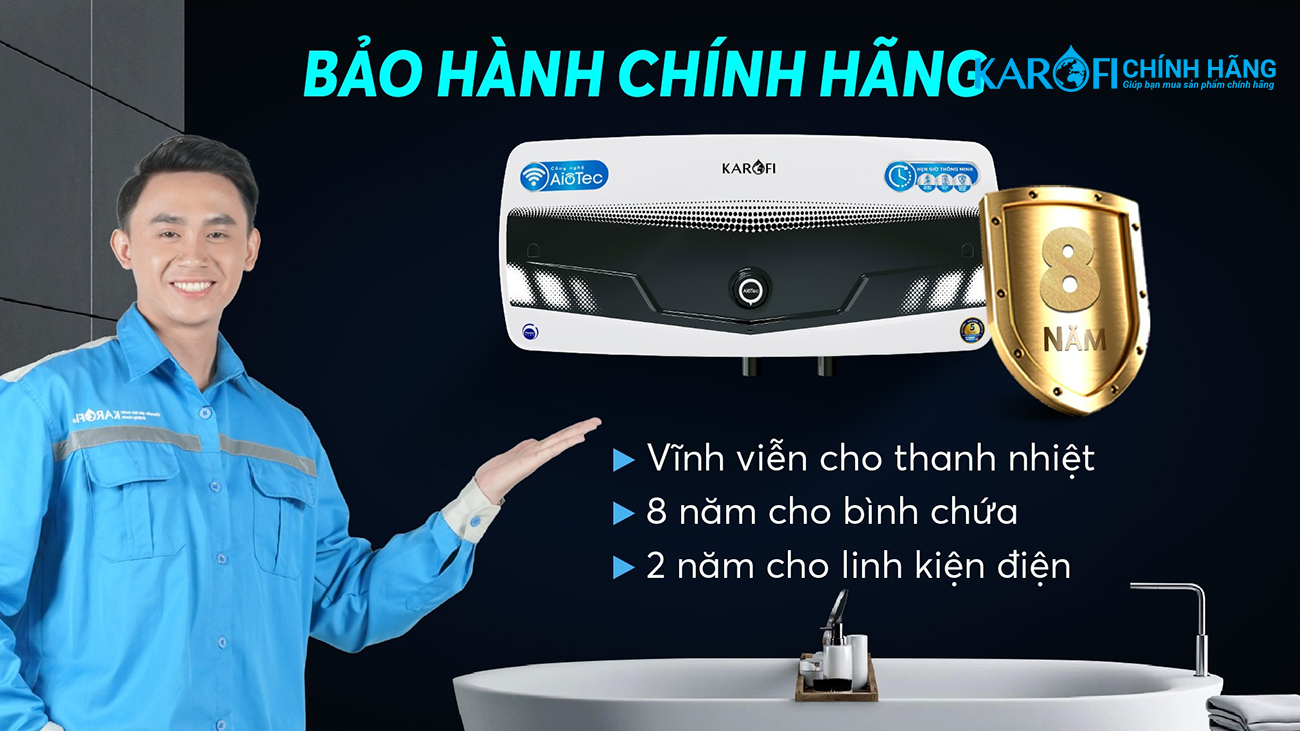Bình nóng lạnh Karofi Thông Minh KBO-R205