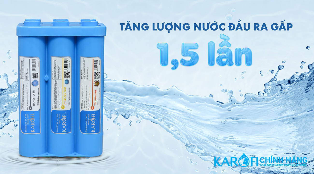  Bộ lõi nước Karofi Smax hiệu suất cao HP 6.2