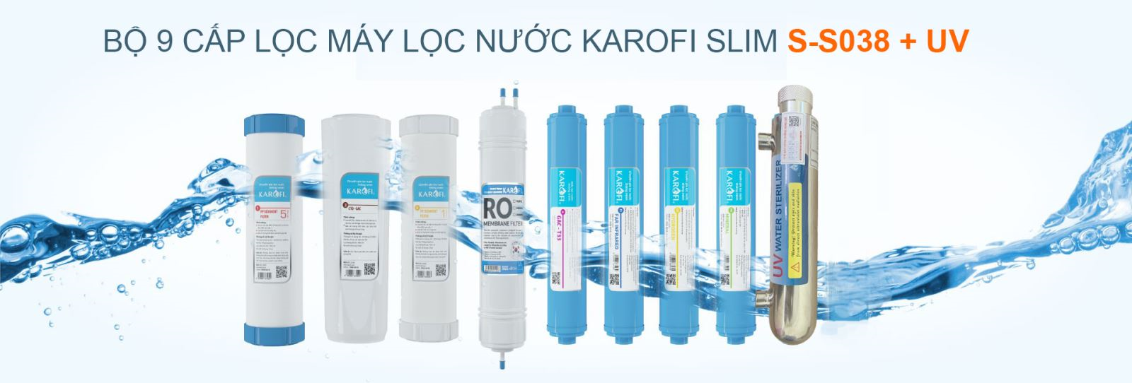 Máy lọc nước Karofi 9 cấp lọc lõi ORP