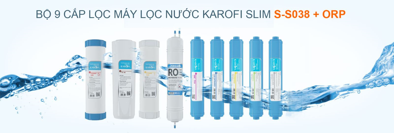 Máy lọc nước Karofi 9 cấp lọc lõi ORP