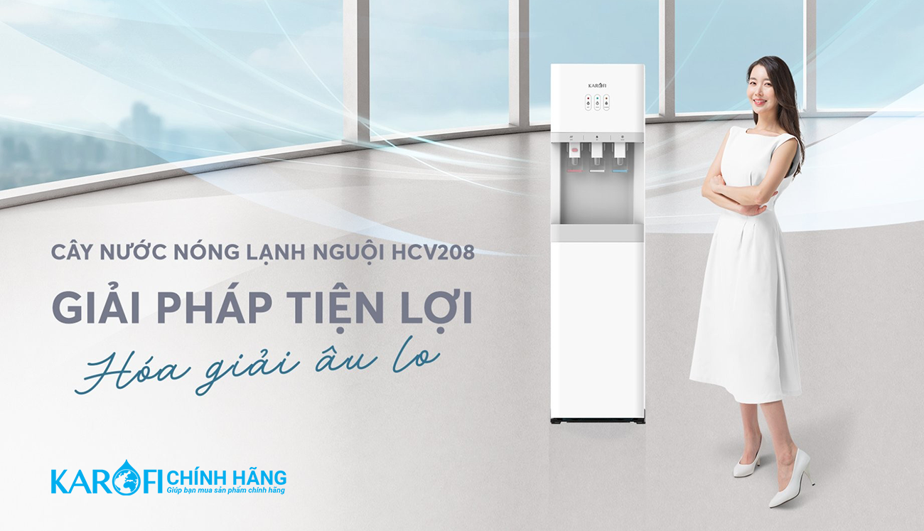 Cây nước nóng lạnh Karofi HCV208