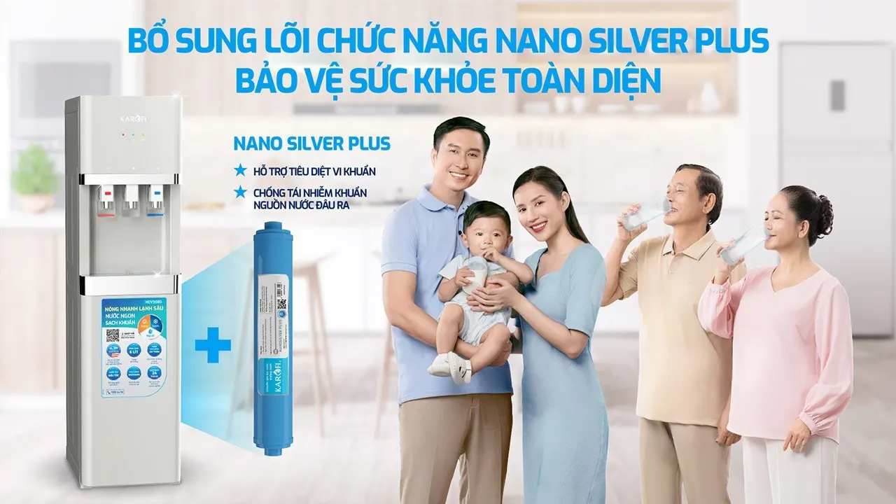 Cây nước nóng lạnh Karofi HCV208G
