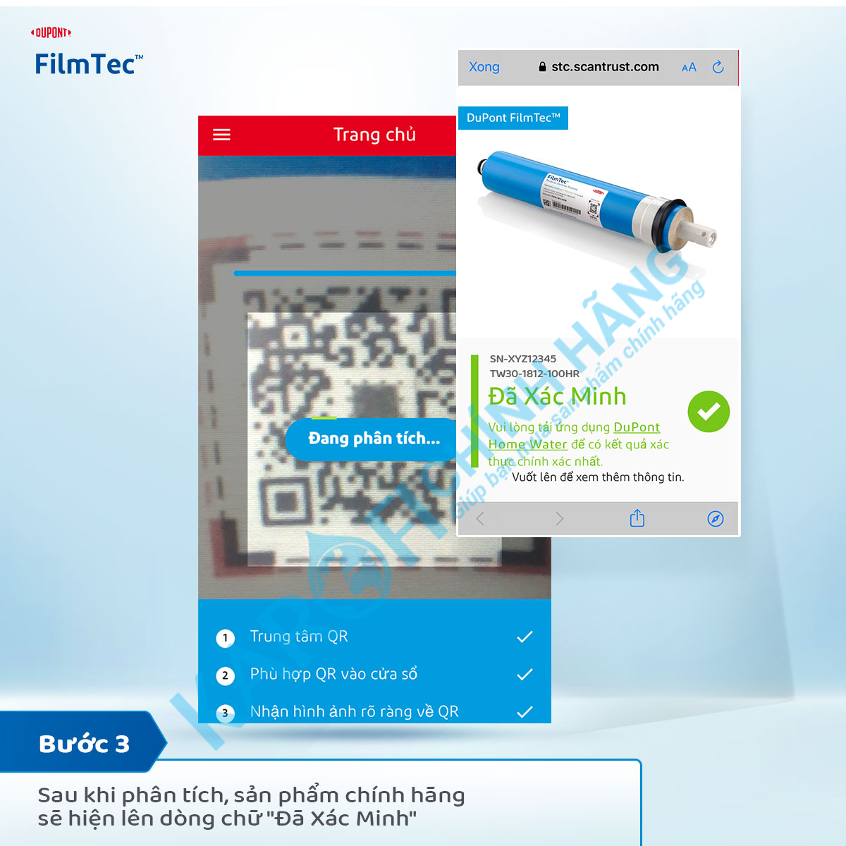 Kiểm tra Màng lọc RO Dupont Tw50-1812-50HR chính hãng