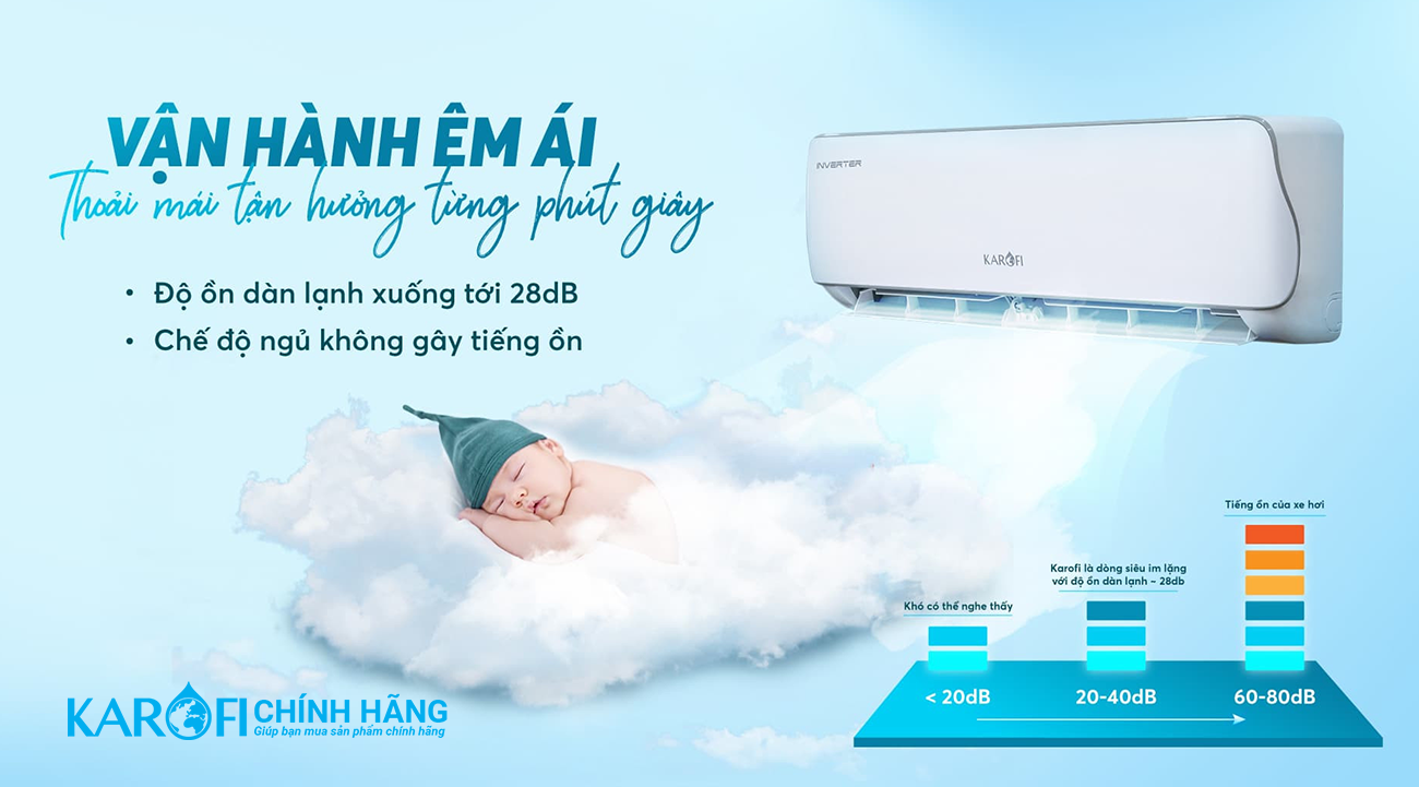 Điều hòa không khí Karofi 12000 BTU KDC-WI12