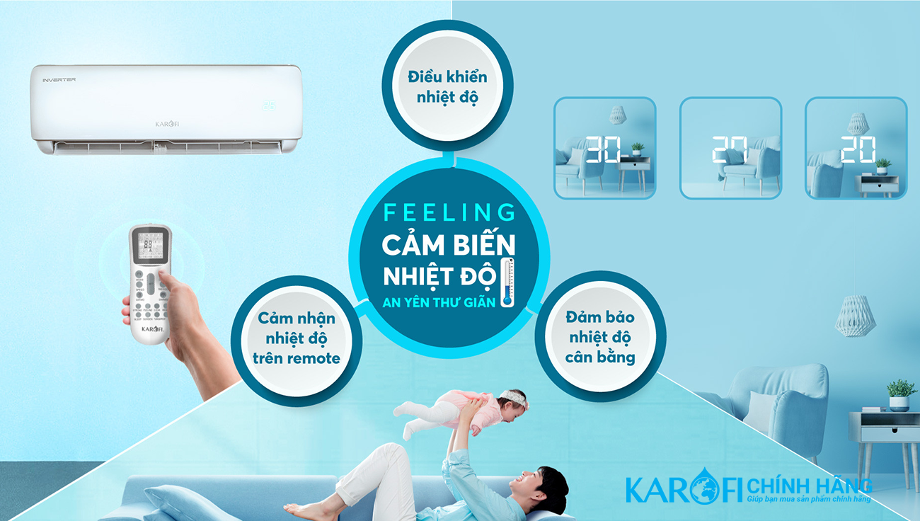 Điều hòa không khí Karofi 12000 BTU KDC-WI12