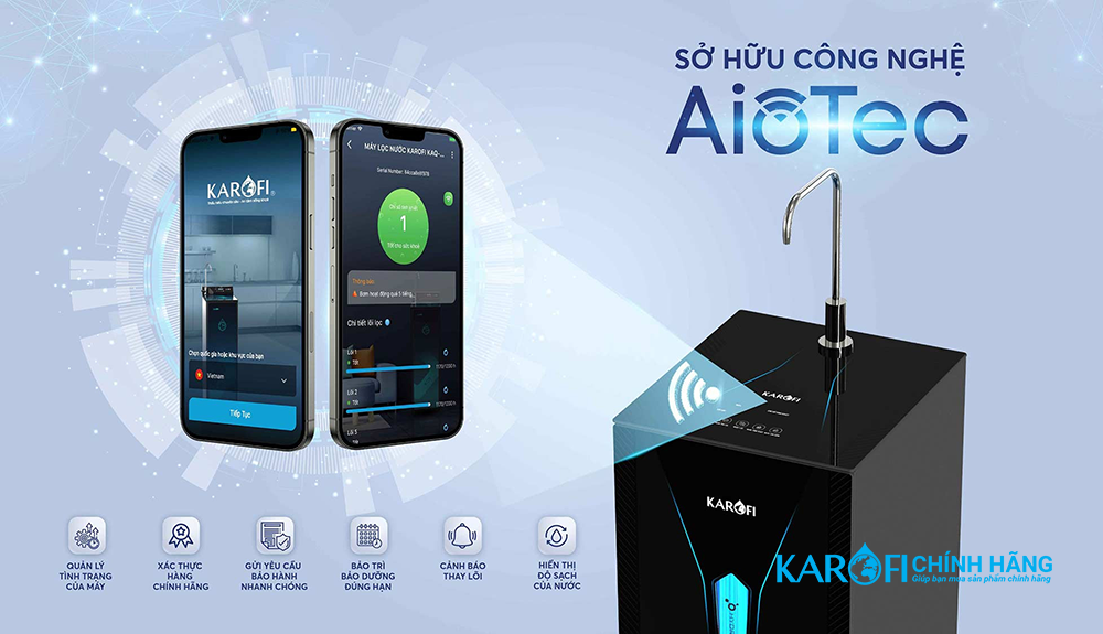 Máy lọc nước ion kiềm Karofi KAE-S65 