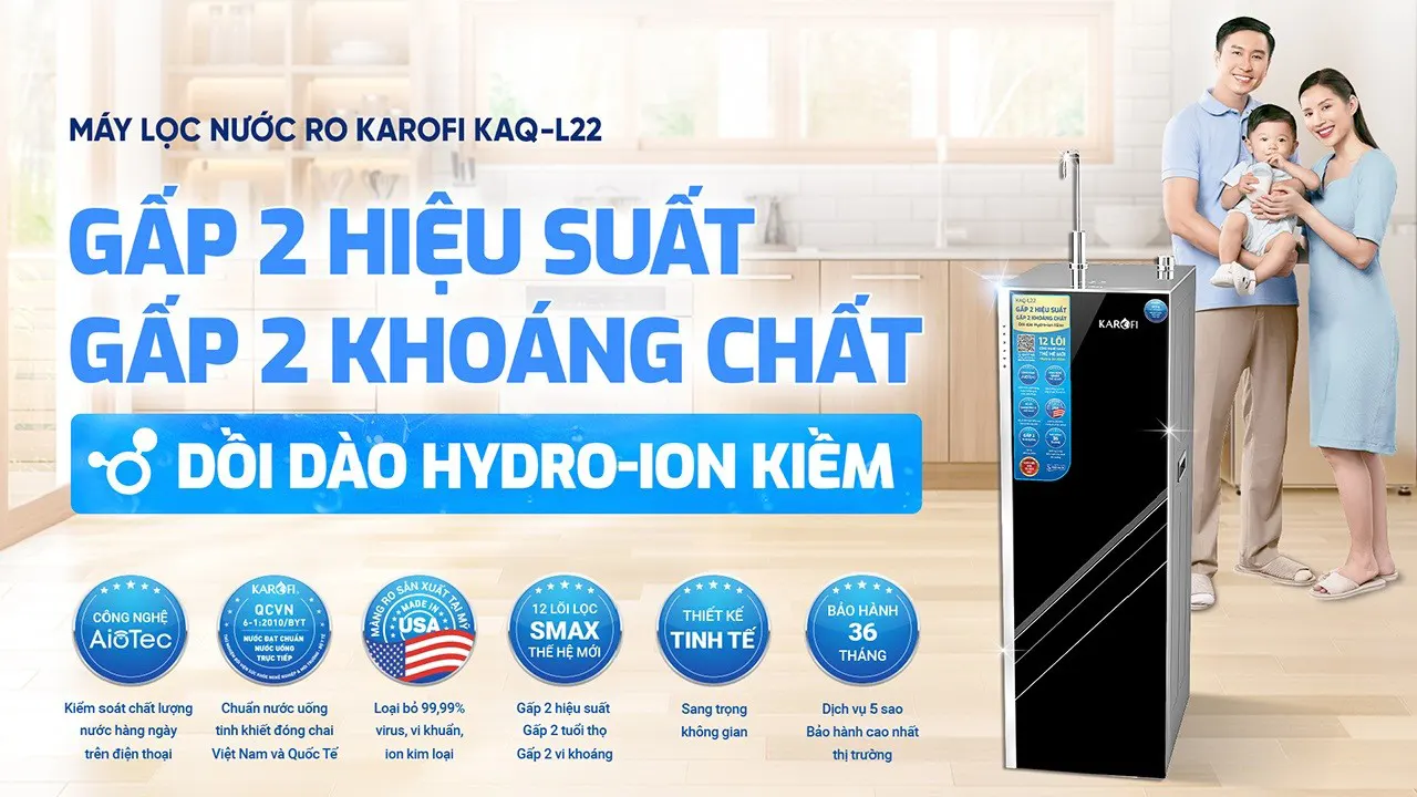 Máy lọc nước Karofi KAQ-L22 