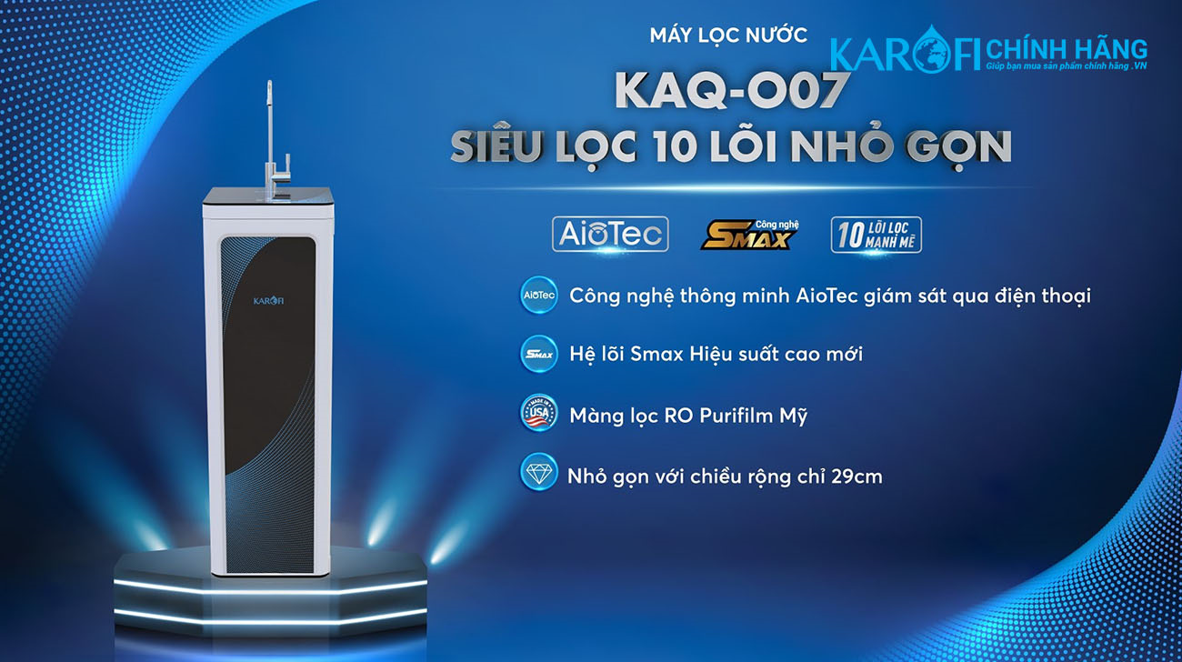 Máy lọc nước Karofi KAQ-O07