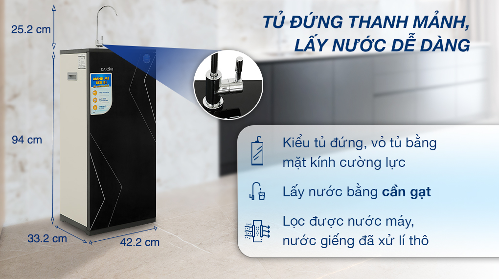 Máy lọc nước Karofi KAQ-X16