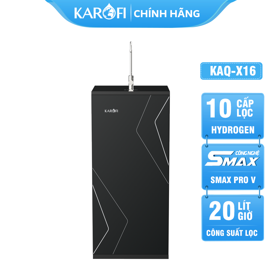 Máy lọc nước Karofi KAQ-X16 10 Lõi lọc 