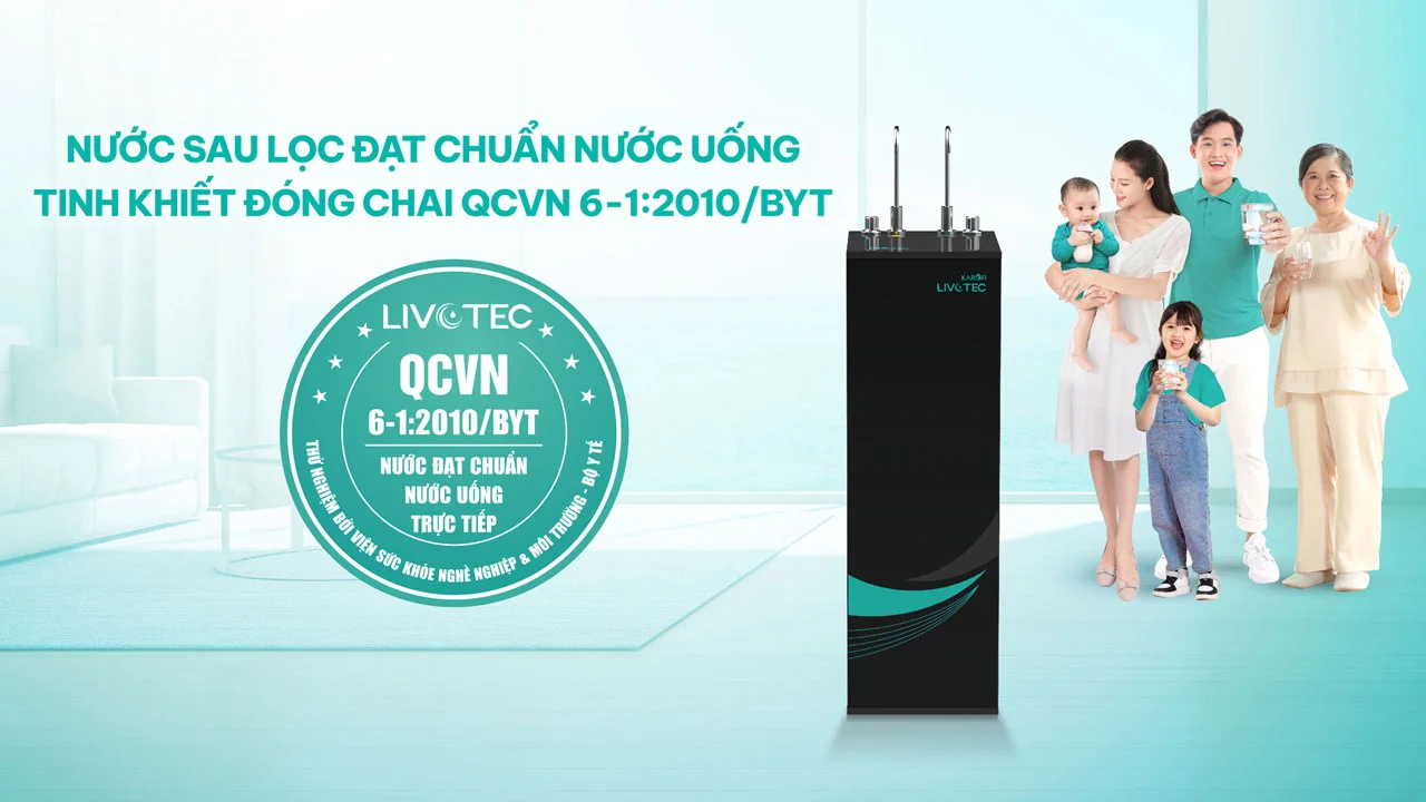 Máy lọc nước nóng nguội Karofi Livotec 615