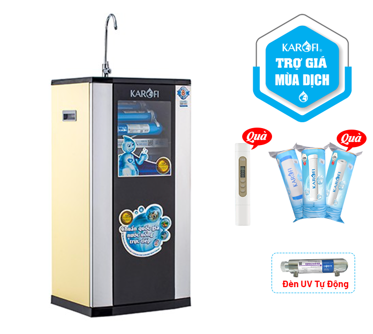 Máy lọc nước Karofi ERO80+UV - 9 cấp lọc, đèn UV diệt khuẩn