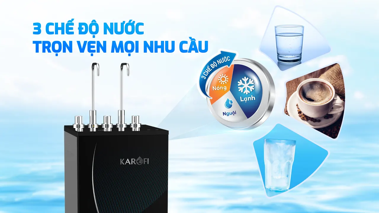 máy lọc nước nóng lạnh Karofi KAD-D69
