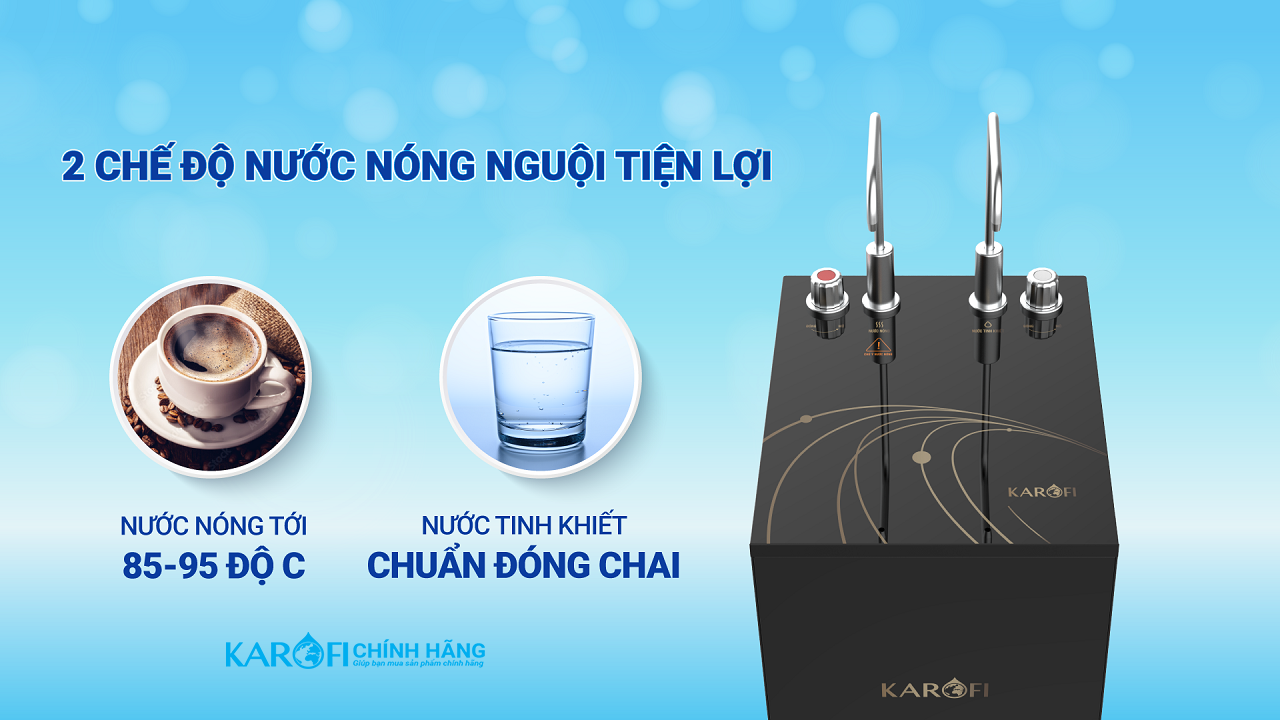 Máy lọc nước nóng nguội Karofi KAH-D15