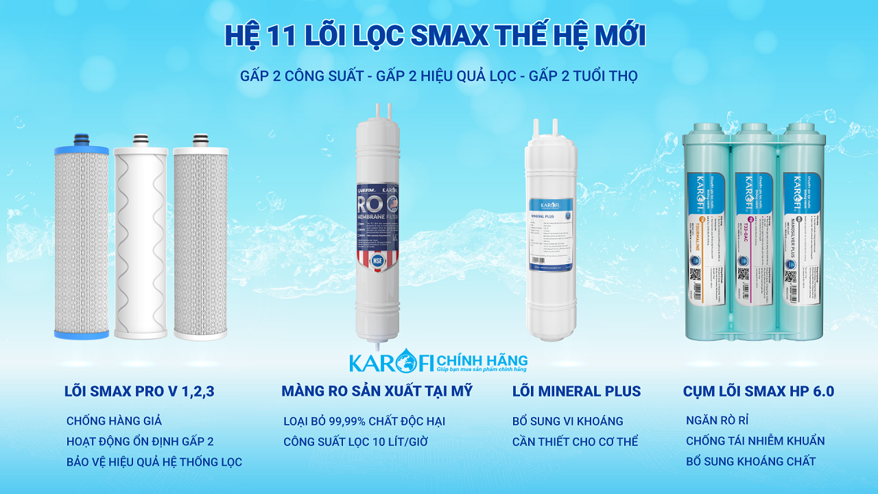 Máy lọc nước nóng nguội Karofi KAH-D15