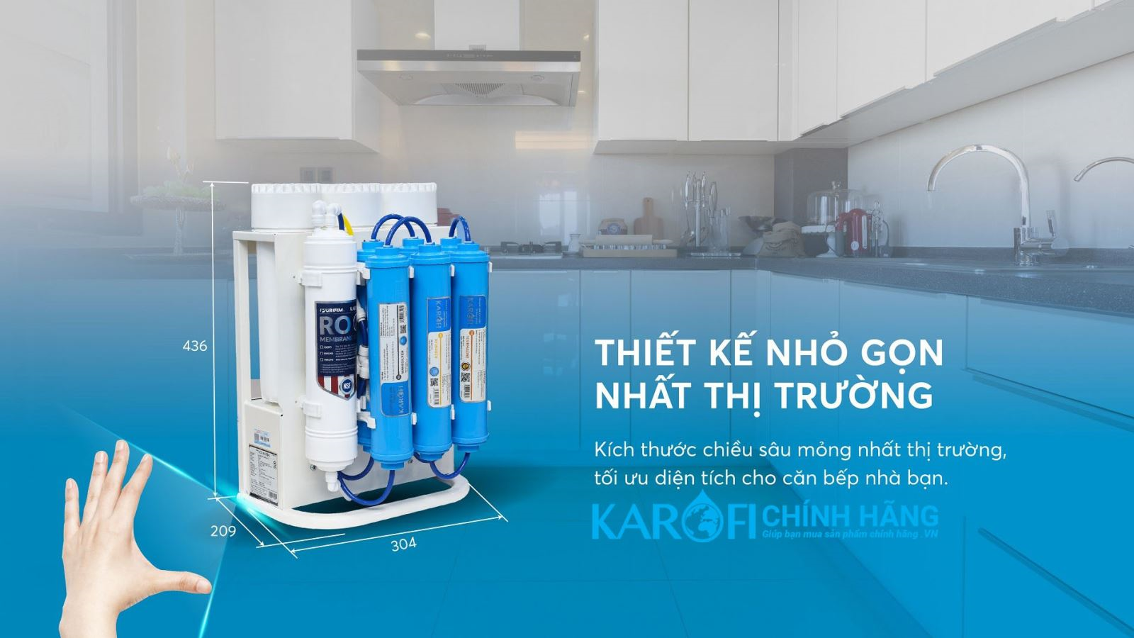 Máy lọc nước Karofi KAQ-U03