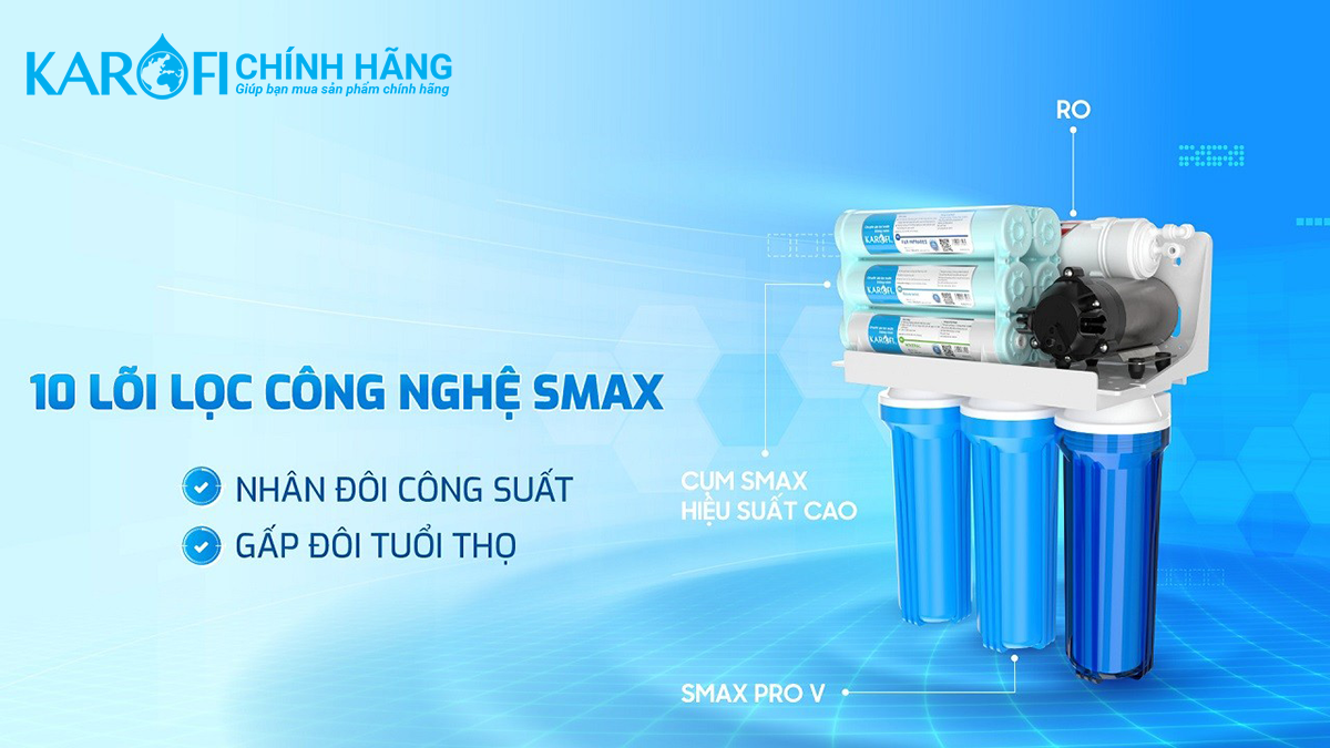 Máy lọc nước Karofi KT-ERO100V