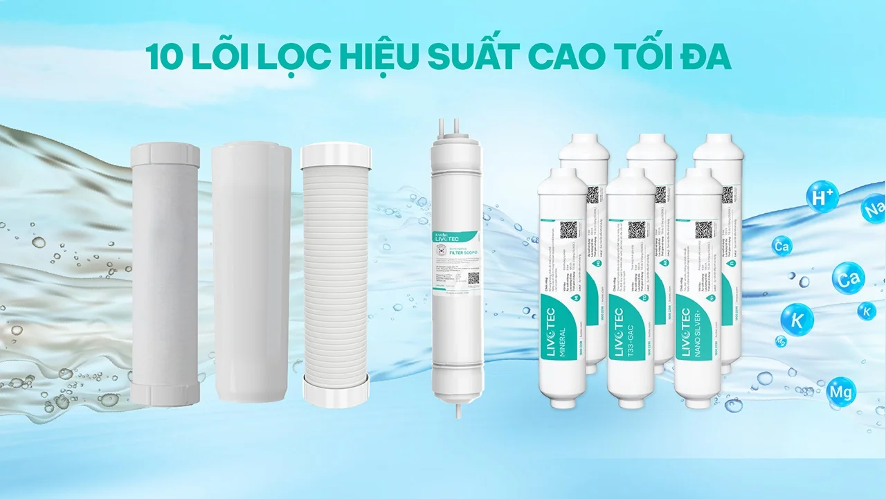 Máy lọc nước Karofi Livotec 218  nâng cao hiệu suất