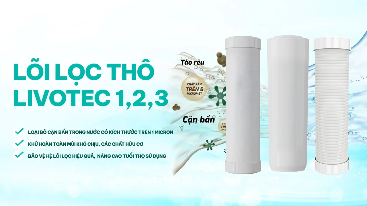 Máy lọc nước nóng lạnh Karofi Livotec 628 