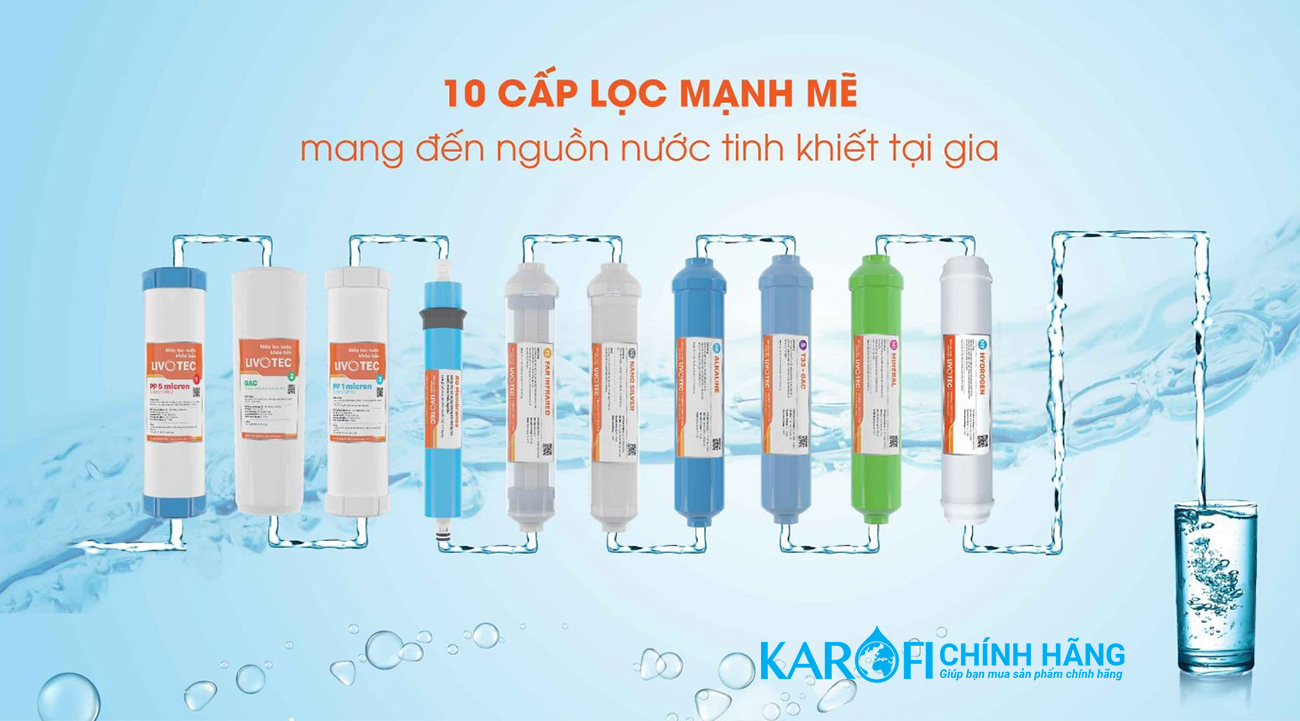 Máy lọc nước Karofi Livotec LRC110-T