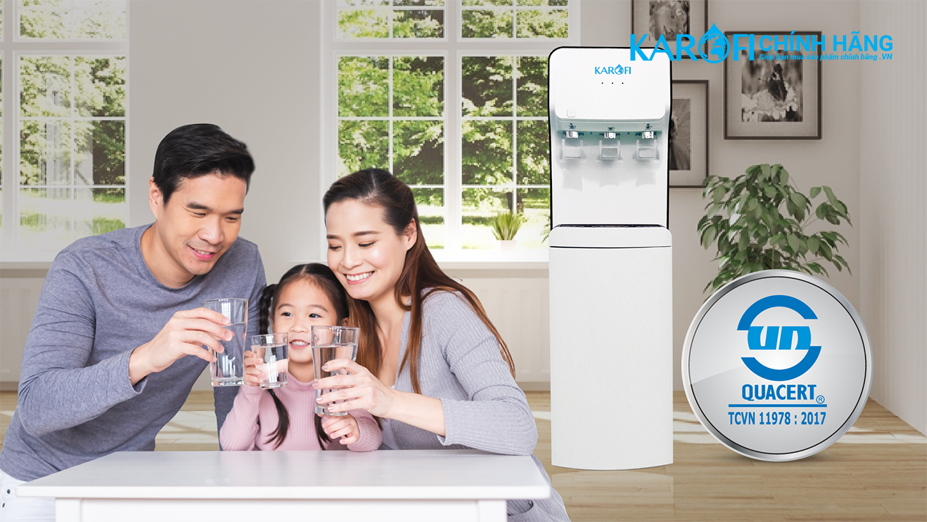Máy lọc nước nóng lạnh Karofi HC18-RO