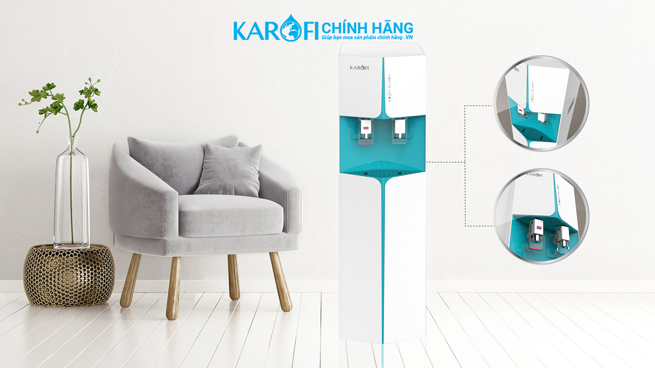 Máy lọc nước nóng lạnh Karofi HCV362