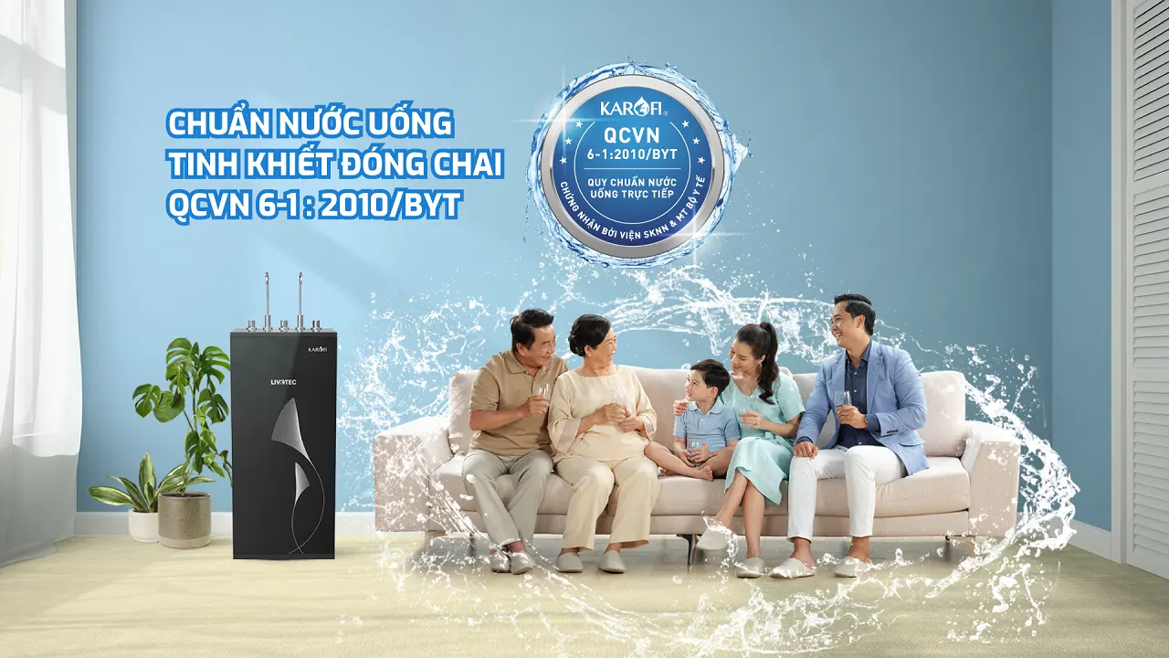 Máy lọc nước nóng lạnh Karofi Livotec 629