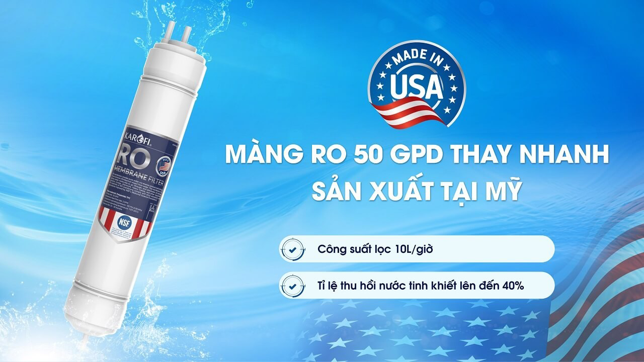 Máy lọc nước nóng lạnh Karofi KAD-M59
