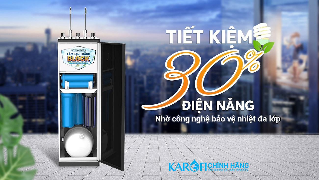 Máy lọc nước nóng lạnh Karofi KAD-R38