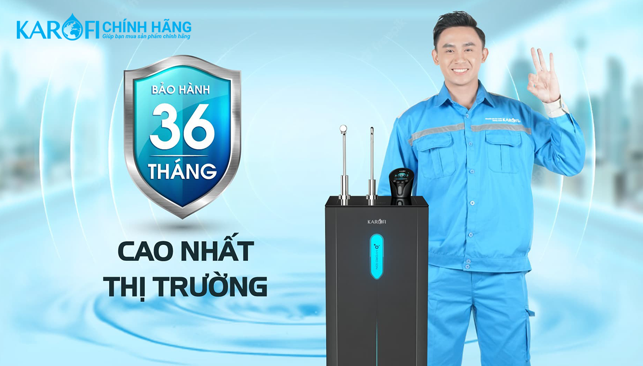 Máy lọc nước nóng lạnh Hydro-ion Karofi KAE-S85 Plus