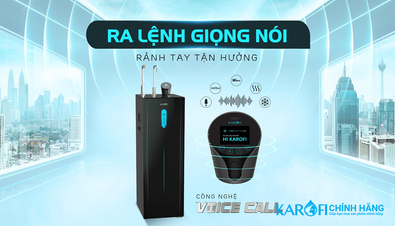 Máy lọc nước nóng lạnh Hydro-ion Karofi KAE-S85 Plus