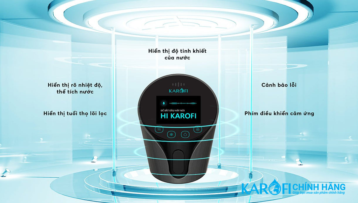 Máy lọc nước nóng lạnh Hydro-ion Karofi KAE-S85 Plus