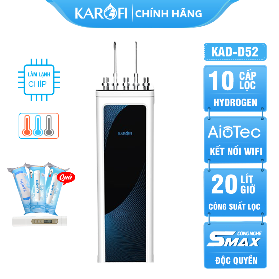Máy lọc nước nóng lạnh Karofi KAD-D52