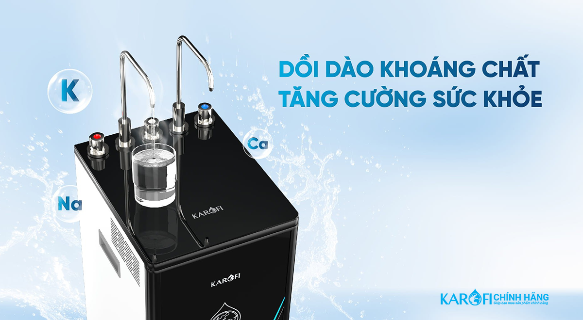 Máy lọc nước nóng lạnh Karofi KAD-D528