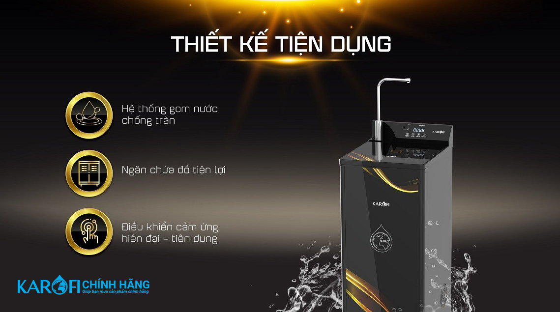 Máy lọc nước nóng lạnh Karofi KAD - D68 