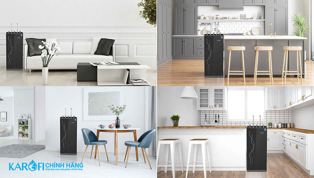 Phối cảnh Máy lọc nước nóng lạnh Karofi KAD-I55
