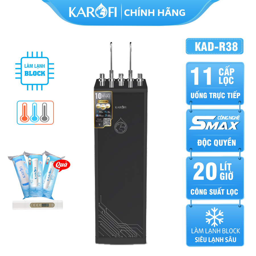 Máy lọc nước nóng lạnh Karofi KAD-R38
